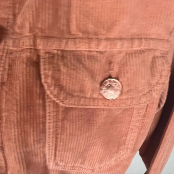 Isabel Marant Etoile Corduroy Orange Jean Jacket Size 34 US 2 B10 - Picture 6 of 10